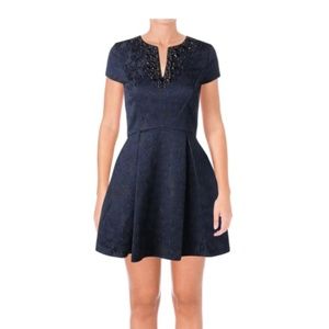 Juicy Couture Balaton Jacquard Dress in BLACK